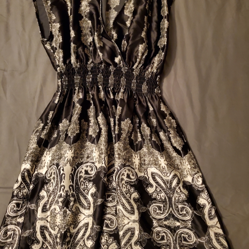 Black and white dress